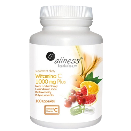 Witamina-C-1000-Plus-Aliness-buforowana-witamina-C-100-kapsułek-VEGE-herbalovo.webp